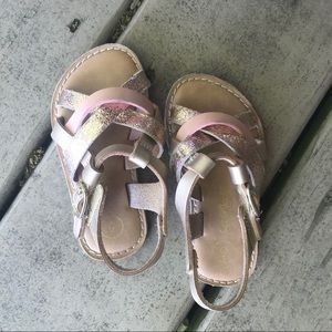 Cat & Jack Rose Gold Metallic Sandals